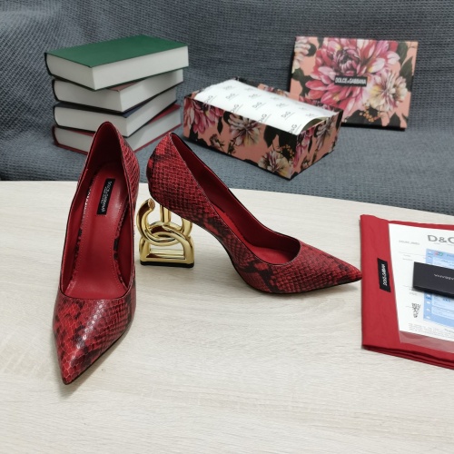 Cheap Dolce &amp; Gabbana D&amp;G High-Heeled Shoes For Women #932651 Replica Wholesale [$135.00 USD] [ITEM#932651] on Replica Dolce &amp; Gabbana D&amp;G High-Heeled Shoes