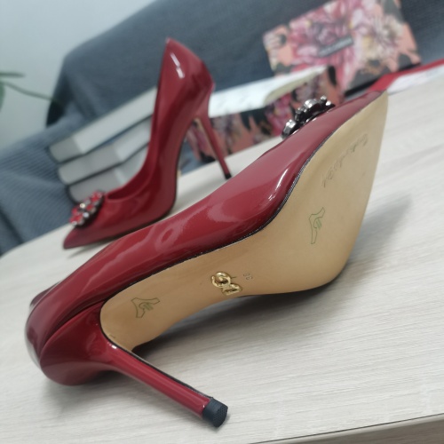 Cheap Dolce &amp; Gabbana D&amp;G High-Heeled Shoes For Women #932658 Replica Wholesale [$130.00 USD] [ITEM#932658] on Replica Dolce &amp; Gabbana D&amp;G High-Heeled Shoes