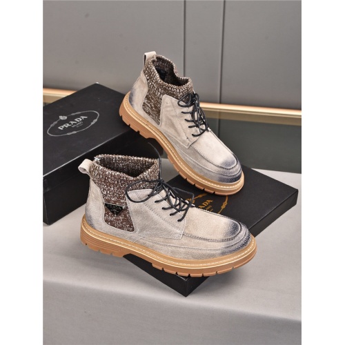 Cheap Prada Boots For Men #932687 Replica Wholesale [$88.00 USD] [ITEM#932687] on Replica Prada Boots