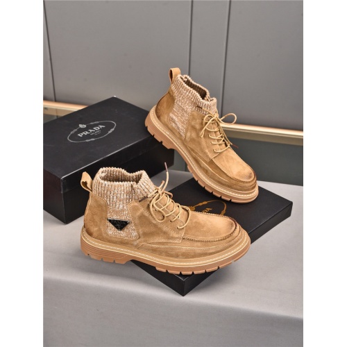 Cheap Prada Boots For Men #932688 Replica Wholesale [$88.00 USD] [ITEM#932688] on Replica Prada Boots