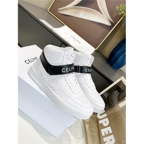 Cheap Celine High Tops Shoes For Men #933120 Replica Wholesale [$82.00 USD] [ITEM#933120] on Replica Celine High Top Shoes