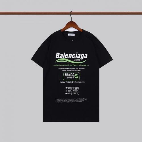 Cheap Balenciaga T-Shirts Short Sleeved For Men #933503 Replica Wholesale [$27.00 USD] [ITEM#933503] on Replica Balenciaga T-Shirts