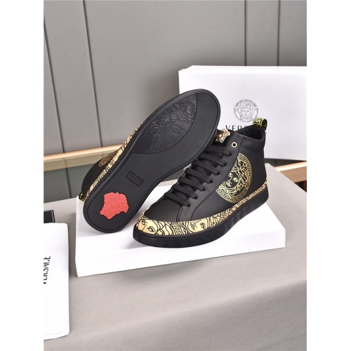 Cheap Versace High Tops Shoes For Men #933674 Replica Wholesale [$80.00 USD] [ITEM#933674] on Replica Versace High Tops Shoes