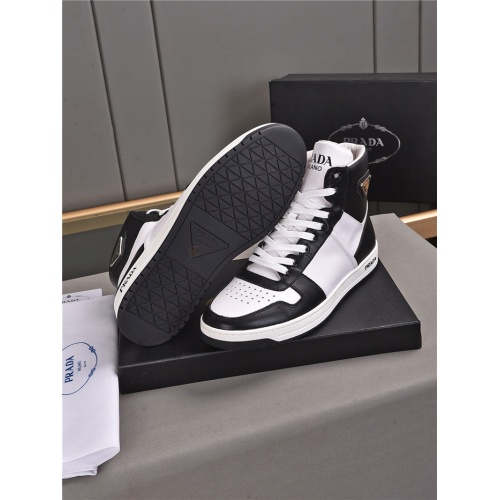 Cheap Prada High Tops Shoes For Men #933723 Replica Wholesale [$92.00 USD] [ITEM#933723] on Replica Prada High Top Shoes