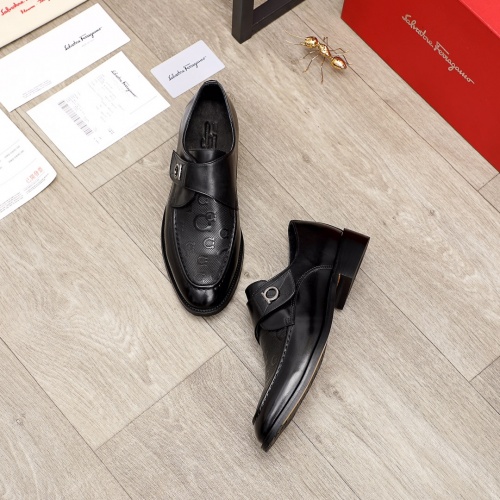 Cheap Salvatore Ferragamo Leather Shoes For Men #934098 Replica Wholesale [$82.00 USD] [ITEM#934098] on Replica Salvatore Ferragamo Leather Shoes