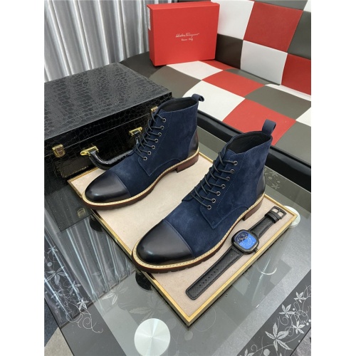 Cheap Salvatore Ferragamo Boots For Men #934147 Replica Wholesale [$88.00 USD] [ITEM#934147] on Replica Salvatore Ferragamo Boots