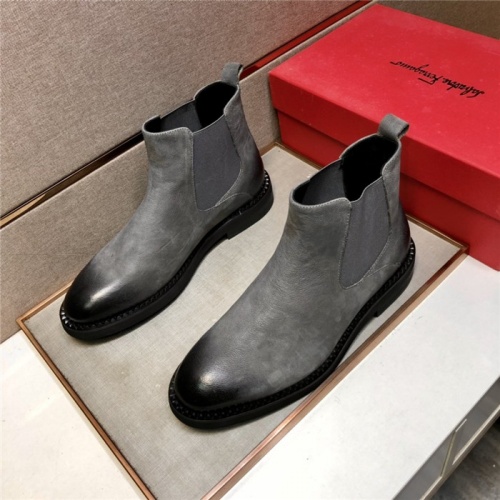 Cheap Salvatore Ferragamo Boots For Men #934198 Replica Wholesale [$130.00 USD] [ITEM#934198] on Replica Salvatore Ferragamo Boots