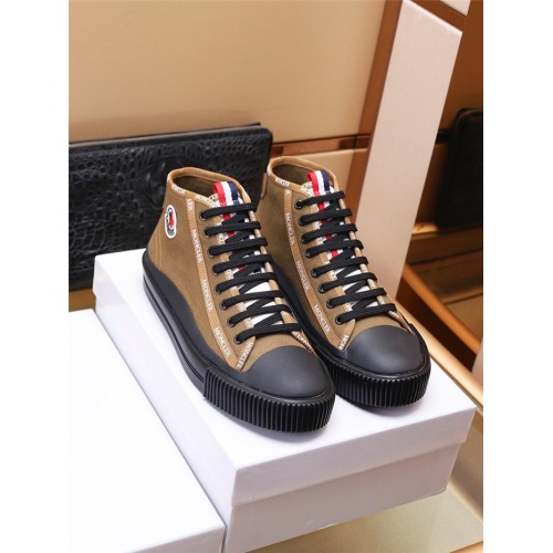 Cheap Moncler High Tops Shoes For Men #934332 Replica Wholesale [$85.00 USD] [ITEM#934332] on Replica Moncler High Tops Shoes