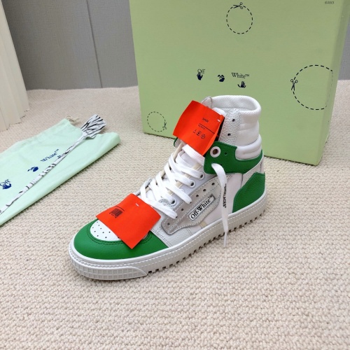 Cheap Off-White High Tops Shoes For Men #934505 Replica Wholesale [$108.00 USD] [ITEM#934505] on Replica Off-White High Tops Shoes