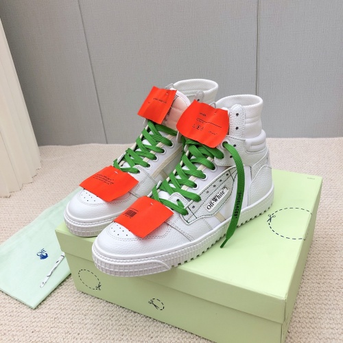 Cheap Off-White High Tops Shoes For Men #934506 Replica Wholesale [$108.00 USD] [ITEM#934506] on Replica Off-White High Tops Shoes