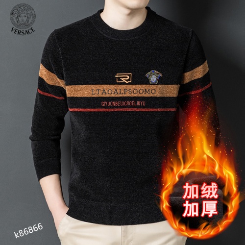 Cheap Versace Sweaters Long Sleeved For Men #934795 Replica Wholesale [$48.00 USD] [ITEM#934795] on Replica Versace Sweaters