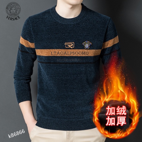 Cheap Versace Sweaters Long Sleeved For Men #934796 Replica Wholesale [$48.00 USD] [ITEM#934796] on Replica Versace Sweaters
