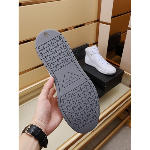 Cheap Prada High Tops Shoes For Men #934970 Replica Wholesale [$85.00 USD] [ITEM#934970] on Replica Prada High Top Shoes