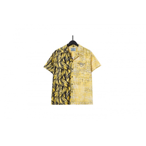 Cheap Prada Shirts Short Sleeved For Men #935423 Replica Wholesale [$36.00 USD] [ITEM#935423] on Replica Prada Shirts
