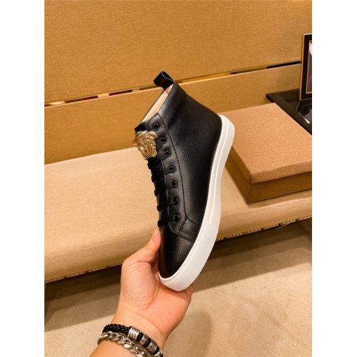 Cheap Versace High Tops Shoes For Men #935451 Replica Wholesale [$80.00 USD] [ITEM#935451] on Replica Versace High Tops Shoes