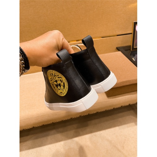 Cheap Versace High Tops Shoes For Men #935451 Replica Wholesale [$80.00 USD] [ITEM#935451] on Replica Versace High Tops Shoes