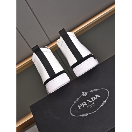 Cheap Prada High Tops Shoes For Men #935487 Replica Wholesale [$82.00 USD] [ITEM#935487] on Replica Prada High Top Shoes