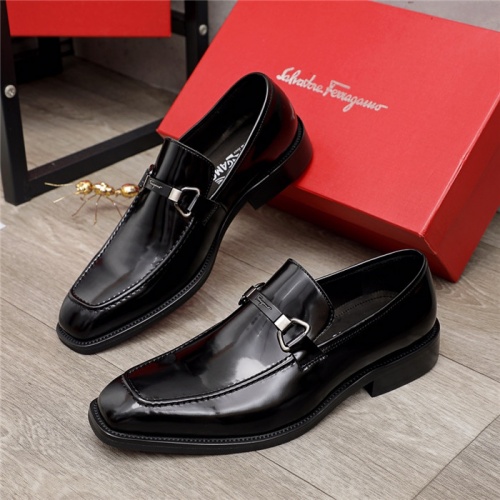Cheap Salvatore Ferragamo Leather Shoes For Men #936050 Replica Wholesale [$92.00 USD] [ITEM#936050] on Replica Salvatore Ferragamo Leather Shoes