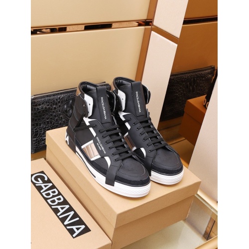 Cheap Dolce &amp; Gabbana D&amp;G High Top Shoes For Men #936202 Replica Wholesale [$100.00 USD] [ITEM#936202] on Replica D&amp;G High Top Shoes