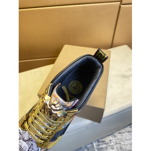 Cheap Versace High Tops Shoes For Men #936822 Replica Wholesale [$80.00 USD] [ITEM#936822] on Replica Versace High Tops Shoes
