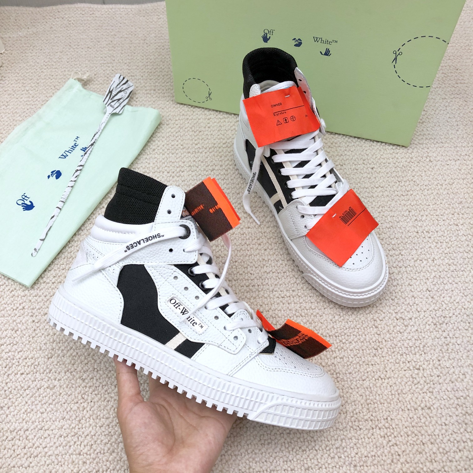 Cheap Off-White High Tops Shoes For Men #934504 Replica Wholesale [$108 ...