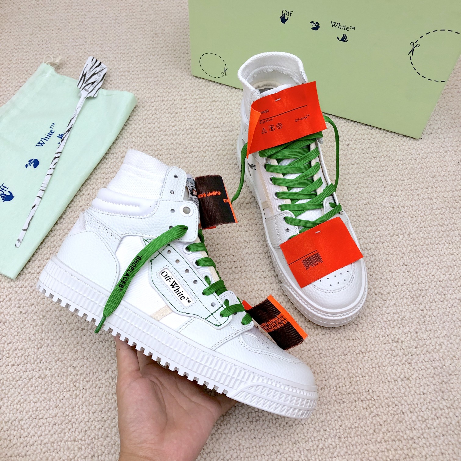Cheap Off-White High Tops Shoes For Men #934506 Replica Wholesale [$108 ...