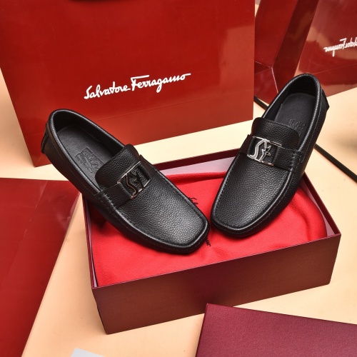 Cheap Salvatore Ferragamo Leather Shoes For Men #939002 Replica Wholesale [$80.00 USD] [ITEM#939002] on Replica Salvatore Ferragamo Leather Shoes