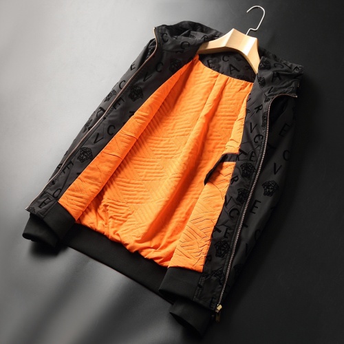Cheap Versace Down Coat Long Sleeved For Men #939074 Replica Wholesale [$72.00 USD] [ITEM#939074] on Replica Versace Down Coat