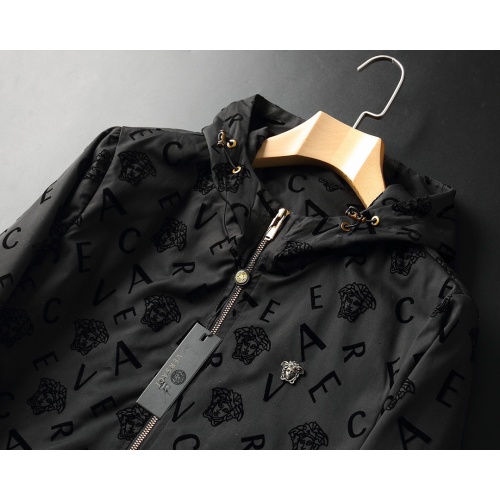 Cheap Versace Down Coat Long Sleeved For Men #939074 Replica Wholesale [$72.00 USD] [ITEM#939074] on Replica Versace Down Coat