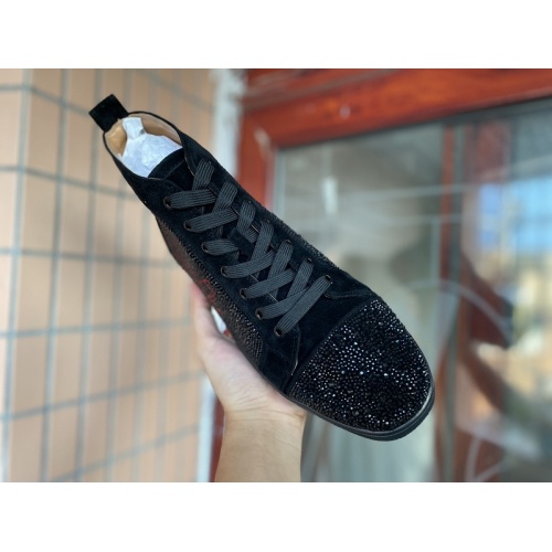 Cheap Christian Louboutin High Tops Shoes For Women #939962 Replica Wholesale [$115.00 USD] [ITEM#939962] on Replica Christian Louboutin High Top Shoes
