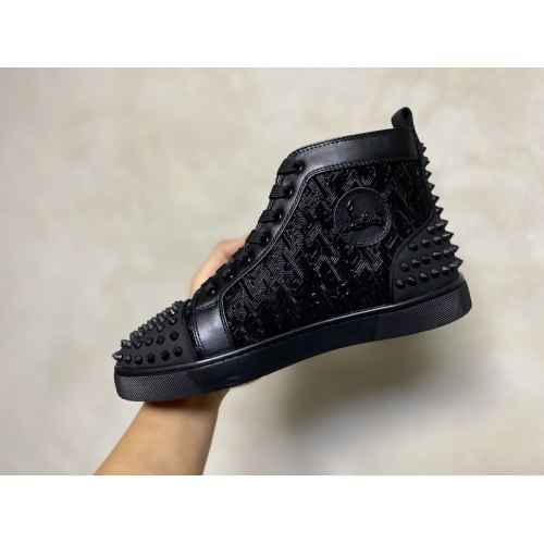 Cheap Christian Louboutin High Tops Shoes For Men #940022 Replica Wholesale [$115.00 USD] [ITEM#940022] on Replica Christian Louboutin High Top Shoes