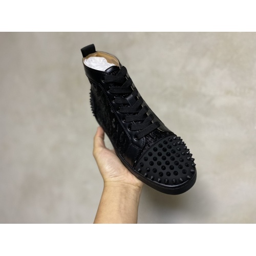 Cheap Christian Louboutin High Tops Shoes For Men #940022 Replica Wholesale [$115.00 USD] [ITEM#940022] on Replica Christian Louboutin High Top Shoes