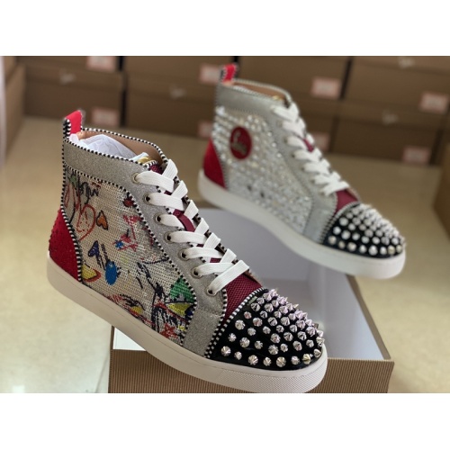 Cheap Christian Louboutin High Tops Shoes For Men #940037 Replica Wholesale [$115.00 USD] [ITEM#940037] on Replica Christian Louboutin High Top Shoes