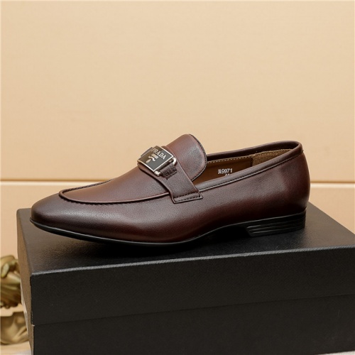 Cheap Prada Leather Shoes For Men #943141 Replica Wholesale [$80.00 USD] [ITEM#943141] on Replica Prada Leather Shoes