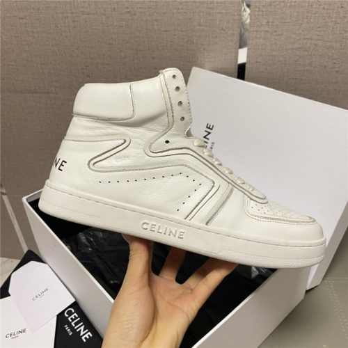 Cheap Celine High Tops Shoes For Women #944078 Replica Wholesale [$135.00 USD] [ITEM#944078] on Replica Celine High Top Shoes