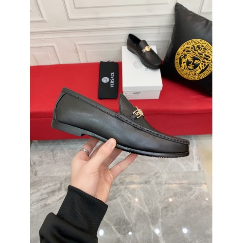 Cheap Versace Leather Shoes For Men #944555 Replica Wholesale [$98.00 USD] [ITEM#944555] on Replica Versace Leather Shoes