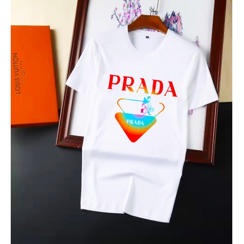 Cheap Prada T-Shirts Short Sleeved For Men #945869 Replica Wholesale [$32.00 USD] [ITEM#945869] on Replica Prada T-Shirts