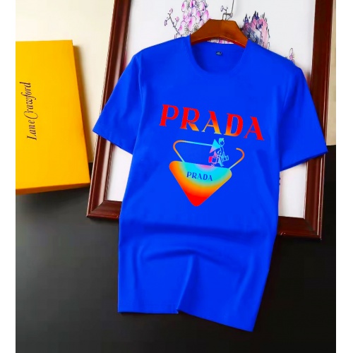 Cheap Prada T-Shirts Short Sleeved For Men #945870 Replica Wholesale [$32.00 USD] [ITEM#945870] on Replica Prada T-Shirts