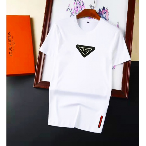Cheap Prada T-Shirts Short Sleeved For Men #945899 Replica Wholesale [$32.00 USD] [ITEM#945899] on Replica Prada T-Shirts
