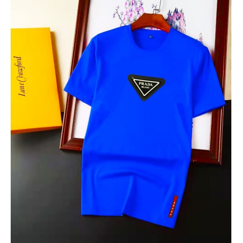 Cheap Prada T-Shirts Short Sleeved For Men #945900 Replica Wholesale [$32.00 USD] [ITEM#945900] on Replica Prada T-Shirts