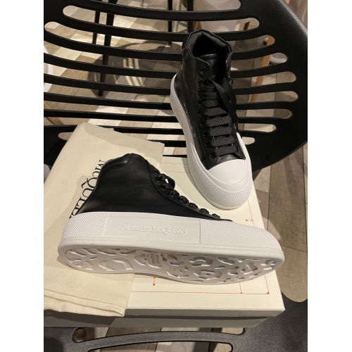 Cheap Alexander McQueen High Tops Shoes For Women #946179 Replica Wholesale [$96.00 USD] [ITEM#946179] on Replica Alexander McQueen High Tops Shoes
