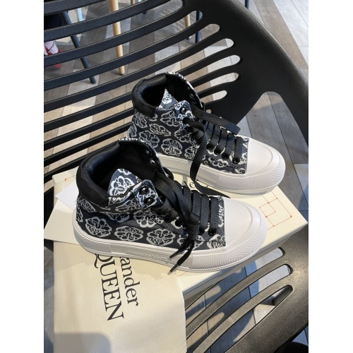 Cheap Alexander McQueen High Tops Shoes For Women #946182 Replica Wholesale [$85.00 USD] [ITEM#946182] on Replica Alexander McQueen High Tops Shoes