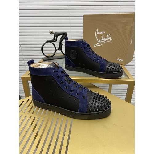 Cheap Christian Louboutin High Tops Shoes For Women #946425 Replica Wholesale [$92.00 USD] [ITEM#946425] on Replica Christian Louboutin High Top Shoes
