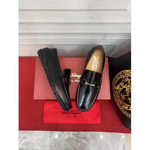 Cheap Ferragamo Leather Shoes For Men #946987 Replica Wholesale [$88.00 USD] [ITEM#946987] on Replica Salvatore Ferragamo Leather Shoes