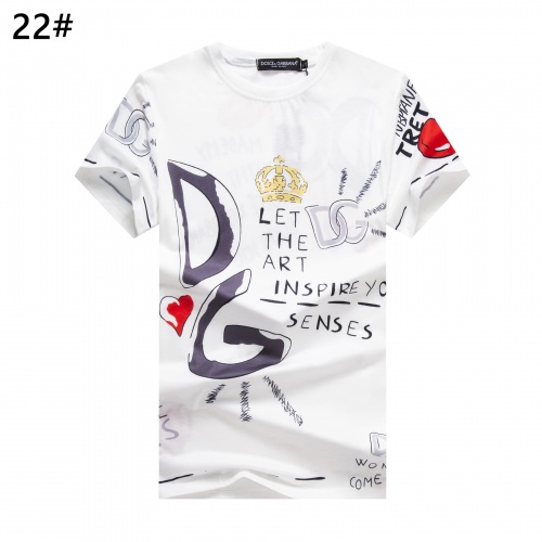 Cheap Dolce &amp; Gabbana D&amp;G T-Shirts Short Sleeved For Men #947358 Replica Wholesale [$24.00 USD] [ITEM#947358] on Replica Dolce &amp; Gabbana D&amp;G T-Shirts