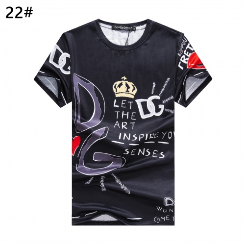 Cheap Dolce &amp; Gabbana D&amp;G T-Shirts Short Sleeved For Men #947359 Replica Wholesale [$24.00 USD] [ITEM#947359] on Replica Dolce &amp; Gabbana D&amp;G T-Shirts