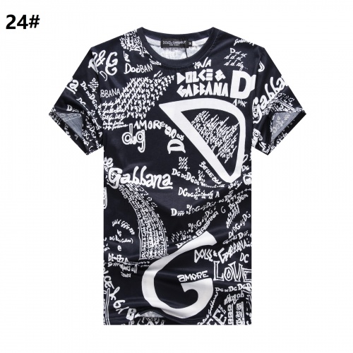 Cheap Dolce &amp; Gabbana D&amp;G T-Shirts Short Sleeved For Men #947363 Replica Wholesale [$24.00 USD] [ITEM#947363] on Replica Dolce &amp; Gabbana D&amp;G T-Shirts