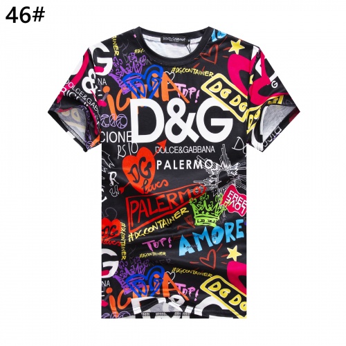 Cheap Dolce &amp; Gabbana D&amp;G T-Shirts Short Sleeved For Men #947396 Replica Wholesale [$24.00 USD] [ITEM#947396] on Replica Dolce &amp; Gabbana D&amp;G T-Shirts