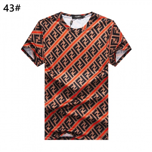 Cheap Fendi T-Shirts Short Sleeved For Men #947404 Replica Wholesale [$24.00 USD] [ITEM#947404] on Replica Fendi T-Shirts