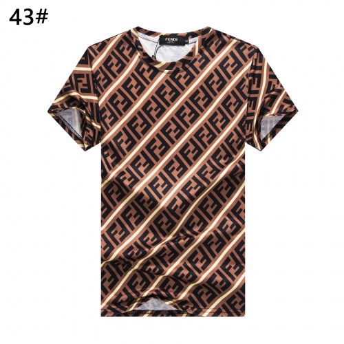 Cheap Fendi T-Shirts Short Sleeved For Men #947405 Replica Wholesale [$24.00 USD] [ITEM#947405] on Replica Fendi T-Shirts